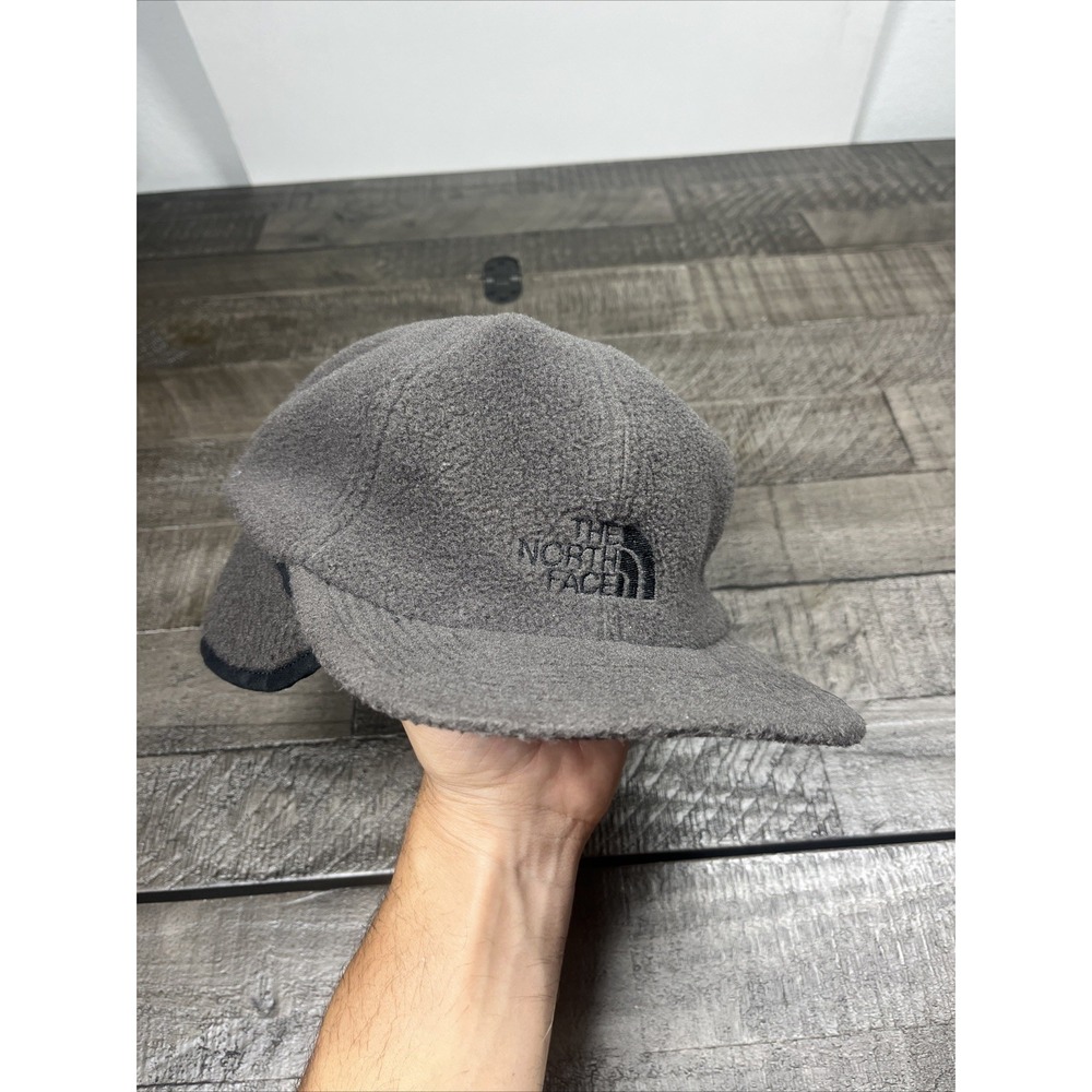 Vintage The North Face Hat Cap Ear Neck Flap Fleece Sherpa‎ USA Made
